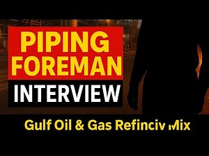 🔥Top 10 Interview Questions for Piping Foreman | Gulf Oil & Gas Refinery Job | Hindi English #oil
