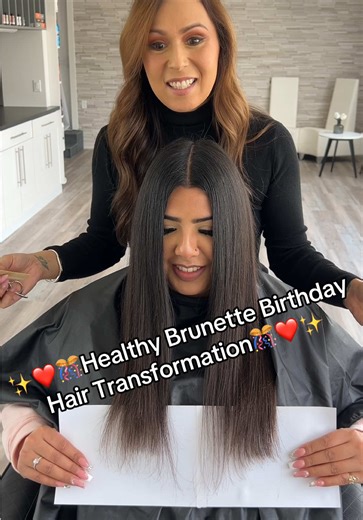 ❤️🎊Leave a ❤️ and Watch me give my beautiful friend a healthy brunette👸🏻 haircolor that fit her perfectly using all @Redken ❤️! I also used the new Shades ALK which shifted her tone and really softened her hair tone😍! Let me know if these tips help! #haircolor #hairtransformation #redken #hairtips #hairtutorial