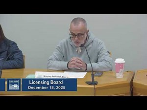 12.18.2025 Licensing Board - Emergency Meeting