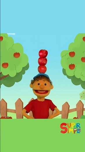 10 Apples On My Head #shorts #kidssongs #childrensmusic