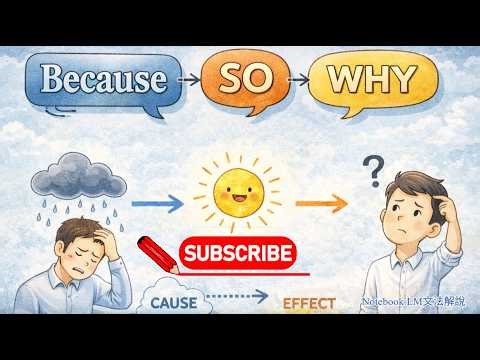 【J1B2_GN15_because, so, why-國中文法解說-珍妮佛聊英文】一次搞懂because與so的用法｜國小、國中、成人初學者專屬英語學習頻道
