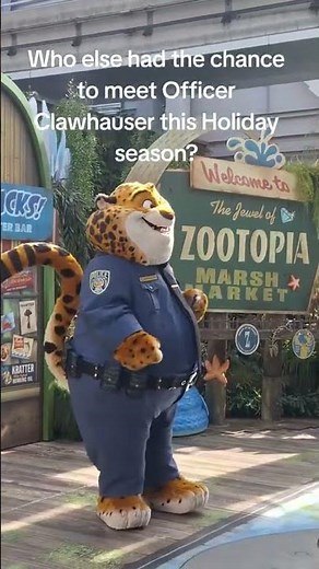 Officer Clawhauser from Zootopia at Disneyland California Adventure #disneyland #disneyparks
