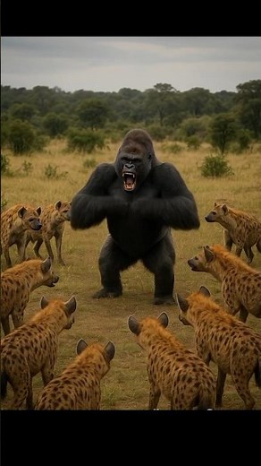 Gorilla vs Hyenas | Epic Wild Battle"