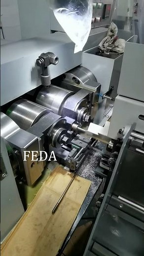 FEDA FD-15T | High Precision Hydraulic Thread Rolling Machine Equipped with Automatic Hoist Feeder.