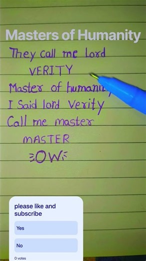 Master of humanity (lord Verity) lyrics!! horror skunx @Elelyr #lyrics #trend #smallcreator