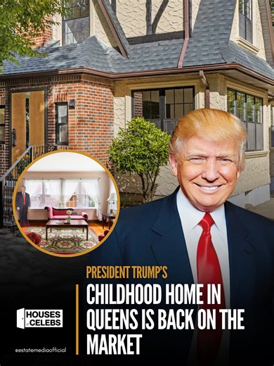 A piece of American real estate history is back in play. 🏠 President Donald Trump’s childhood home in Queens has once again hit the market, bringing renewed attention to one of New York City’s most talked-about legacy properties. While the home itself is modest compared to today’s luxury standards, its story, provenance, and location make it a rare listing that blends history with real estate intrigue. Some homes sell for square footage — others sell for the name attached. Tune in to Estate Med
