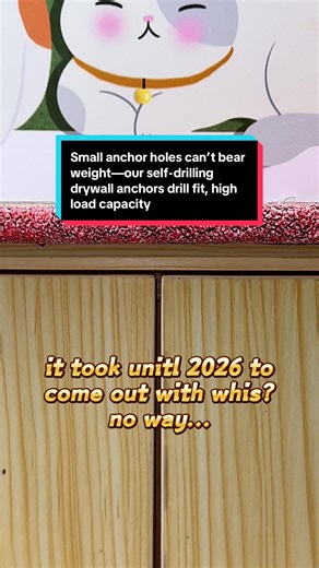 Heavy-Duty Self-Drilling Drywall Anchors for Shelves