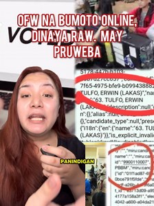 707K views · 10K reactions | Aberya sa online voting nagreklamo ang ilang pinoy OFW Dinaya raw , kaya kumakalat online | Blackbirde | Facebook