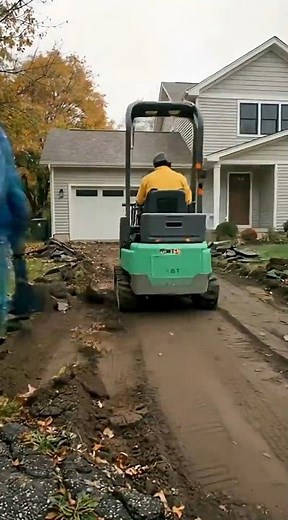 Asphalt Removal and Resurfacing at a Home Driveway