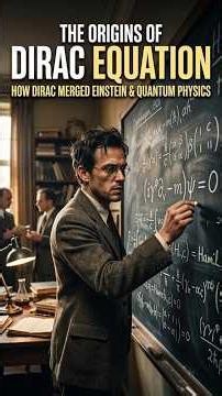 How a Math "Glitch" Discovered Antimatter 🌌 #antimatter #dirac #physics #quantumphysics #relativity