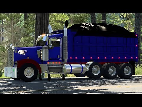 Kenworth W900 - Dump Truck - 40tons - Cat C16 Zeemods - American Truck Simulator -