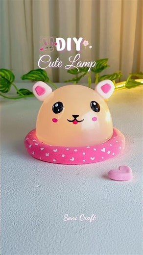 Asthetic lamp / From LED Bulb / #shortvideo #handmade #diy #homedecor