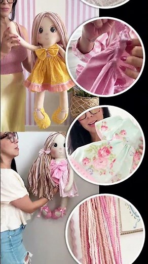 Cómo hacer una muñeca de tela grande #doll