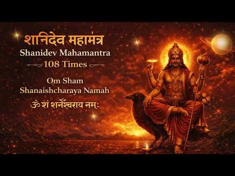 108 Times 🔥 Om Sham Shanicharaya Namah | Powerful Shani Mantra for Protection