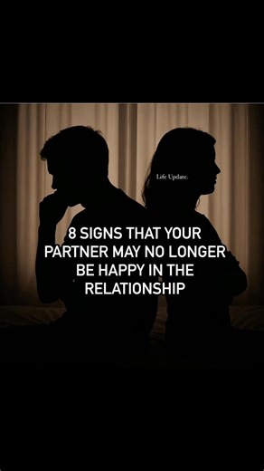 8 SIGNS your partner may no longer be happy in the relationship — and might be emotionally or physically involved with someone else. These signs don’t confirm infidelity, but noticing several at once may be worth paying attention to: 1. Emotional Distance They stop opening up, avoid deeper conversations, or seem uninterested in your life. 2. Lack of Physical Intimacy Affection feels forced, rare, or like an obligation. 3. Phone Secrecy They guard their phone, delete messages, or suddenly become 