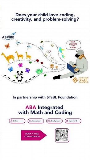 ABA Integrated with Math and Coding | Small Group Virtual Program Ages 8–16