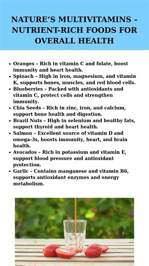Nature’s Multivitamins: Top Nutrient-Rich Foods for Health