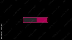 Futuristic download progress bar HUD. Blue digital elements - circle, downloads progress bars. Neon HUD, UI, GUI collection. 4k video.