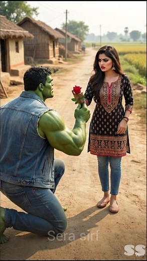 प्रिया ने hulk ko reject keya😭#shorts #viral #ai #hulk #love
