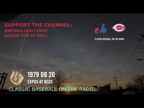 1979 08 20 Expos at Reds Baseball Radio Broadcast