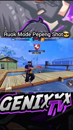 Ruok ff Mode Pepeng Shot😎#fypviral #freefire #ruokff #mode #pepengshotff #fypviral #vidioshort #ruok