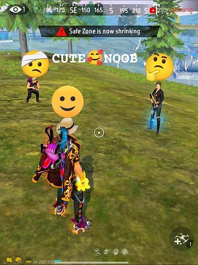 TODAY I SAW 👁️ TWO CUTE 🥰 NOOB 😊 VERY SAD MOMENT 😟#shorts #freefire