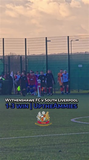 Wythenshawe FC Celebrates Dwyer's Hatrick Victory