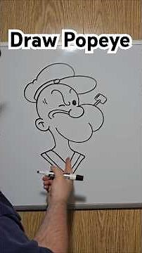 how to draw Popeye the sailor Man