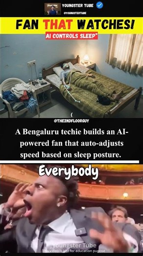 Bengaluru Engineer Built An AI Fan That Watches You Sleep! 😳