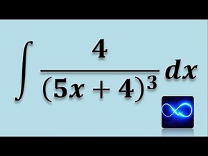31. Integral from a polynomial raised to an exponent in the denominator (negative power)