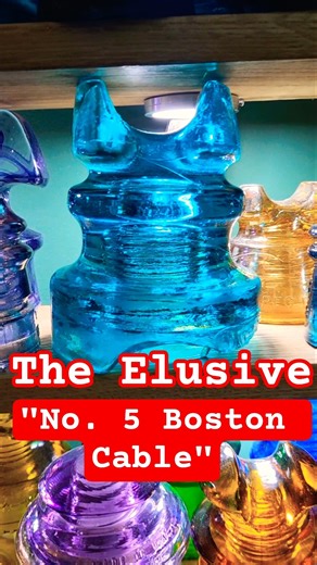 A Cable Insulator You Never See! #rare #trolley #boston #history #insulator #glassinsulator