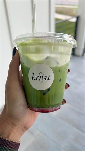 Ashita Patel on Instagram: "They’re located on campus and this was actually thier first day open 🎉 Check them out at @kriya.cafe! My phone also died while I was here so its a miracle I had any matcha left to film when I got home 🙃 #austin #austinfood #matcha #atxfoodie austincoffee"