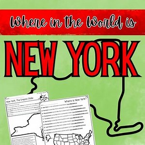 New York Map Worksheets - Find and Color Activities!
