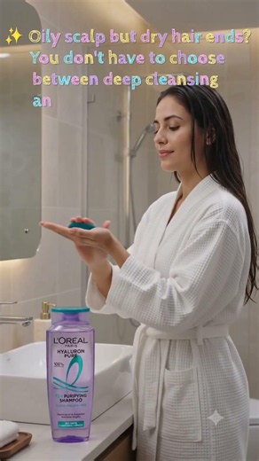 L'Oréal Paris Hyaluron Pure Shampoo UGC Ad | Luxury Hair Care Commercial | 72H Oil-Free