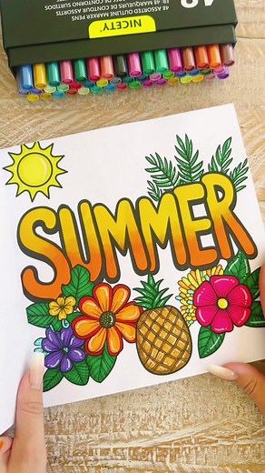 Summer In The Sun Coloring Book Preview | Colouring with Chloe