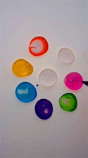 color mixing drops #relaxing #art #shortvideo #satisfying 🌈💦💧🍭