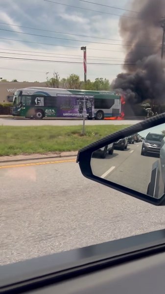 Greensboro bus catches fire in area of West Wendover Avenue, Meadowood Street