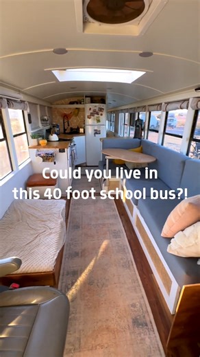 Could you live in this 40 foot school bus house? #offgrid #busconversion | Mobile Dwellings