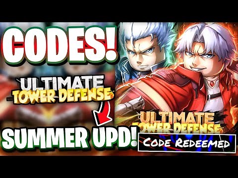 All SUMMER EVENT UPDATE CODES FOR UTD IN 2025! ROBLOX ULTIMATE TOWER DEFENSE CODES