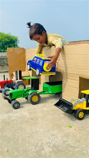 Remote Control Jcb And Dumper Truck tractor Unboxing And Testing Short Video #automobile #ytshorts