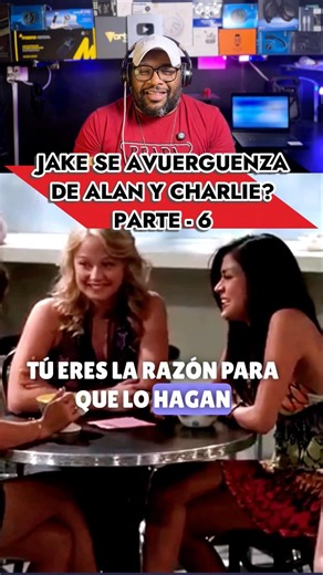 Charlie y Alan avergüenzan a Jake en frente de unas chicas Serie dos hombres y medio #comedia #humor