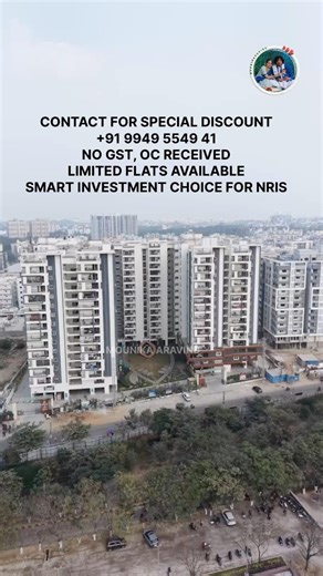 Smart Investment Choice for NRIs. Flat for sale in Pragathinagar Hyderabad