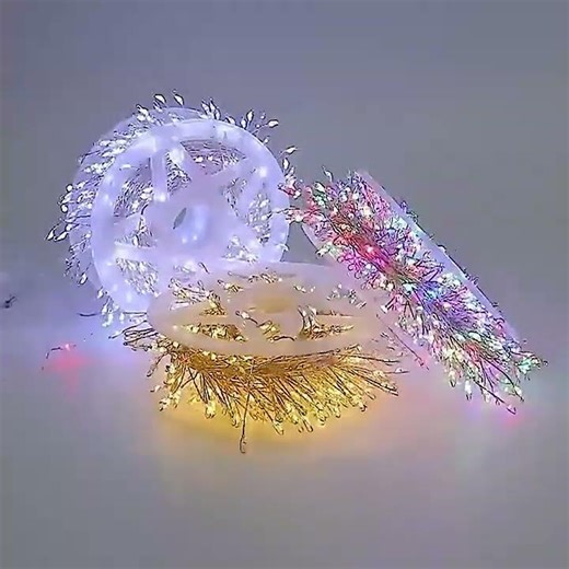 LED Firecracker String Lights EU/US DC Power Remote Control Hal