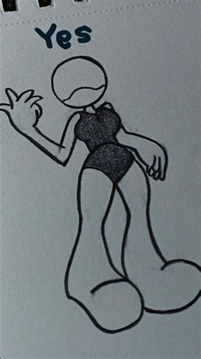 How to draw female body pose tutorial #drawing #stickman #howtodraw #art #tutorial