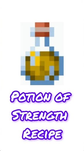 Minecraft Potion of Strength Recipe