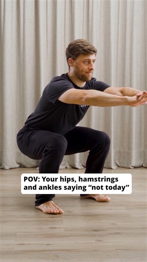 It’s a Sign to Start The Science of Stretching. If you’re falling over in a squat, it’s most likely due to poor ankle and hip flexibility and strength. By simply improving your basic range of motion with a little bit of practice (like the Science of Stretching) every day, your body will soon say “definitely today”. | YOGABODY