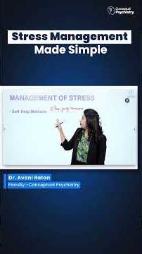 Stress management is a high-yield topic in psychiatry and an essential life skill.