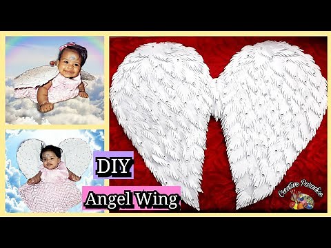 DIY Angel wings made of paper | how to make real life angel wings for photo shoot