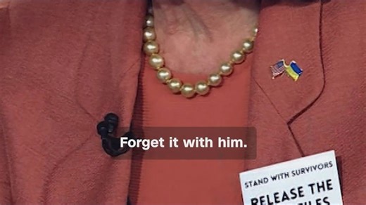 Rep. Nancy Pelosi, who explained why many Democrats wore a pin that read "release the files” following President Donald Trump's State of the Union address. | WKYC Channel 3 - Cleveland