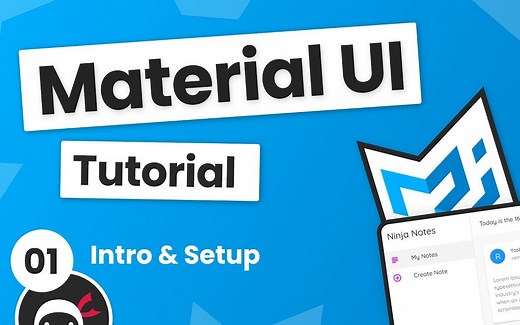 Material UI 课程 · The Net Ninja (Material UI Tutorial )